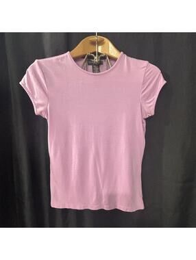 Y2K Banana Republic Pink Fitted Tee – Women’s XS